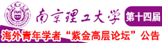 大黑逼在线网站南京理工大学第十四届海外青年学者紫金论坛诚邀海内外英才！